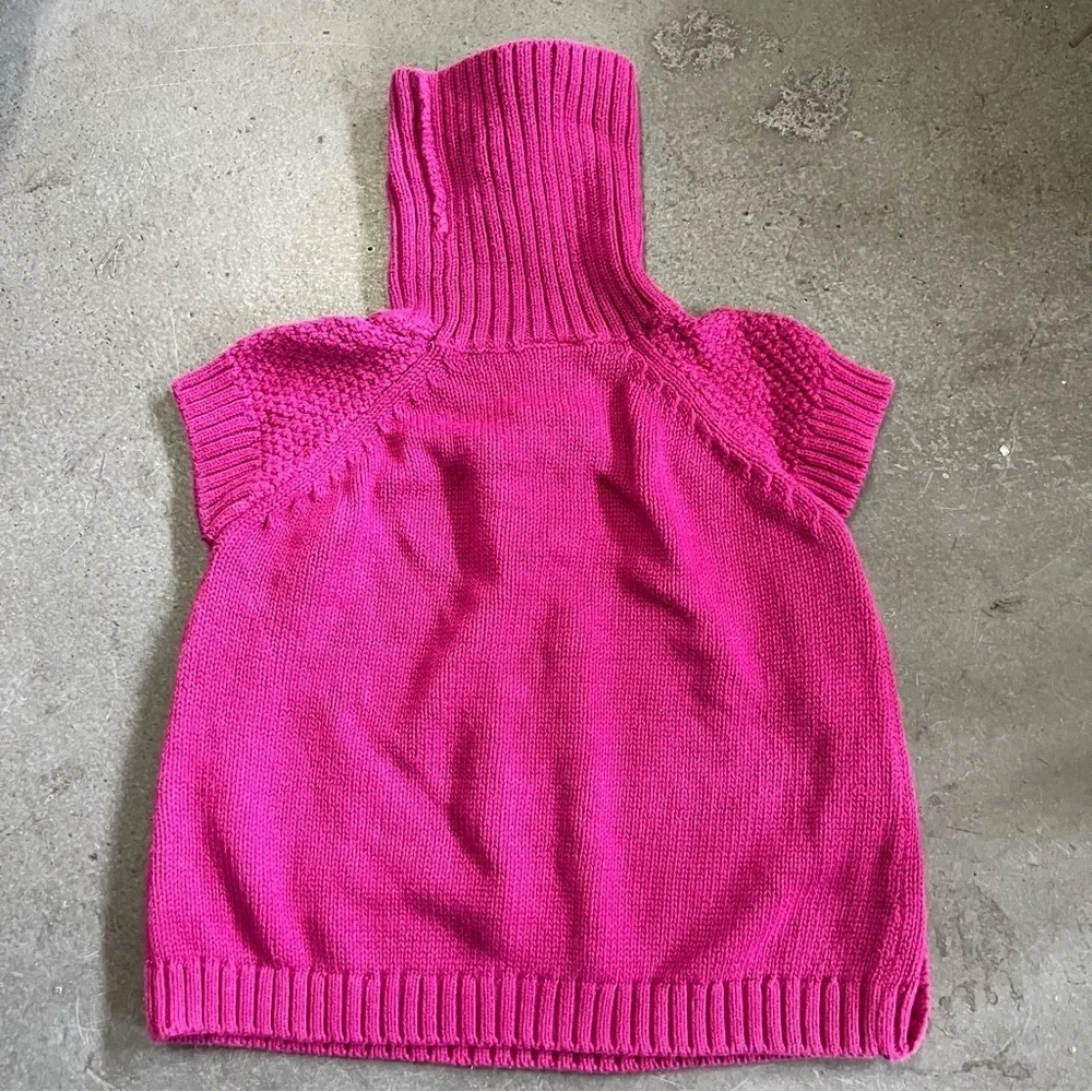 GYMBOREE Merry Bright turle neck knit sweater vest crop cotton holiday 6-12 mos